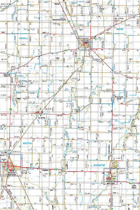 Map 279 - Spatial Vision's Vicmap Book (South West Edition 8, 2025 Update) - 100K Series Preview 1