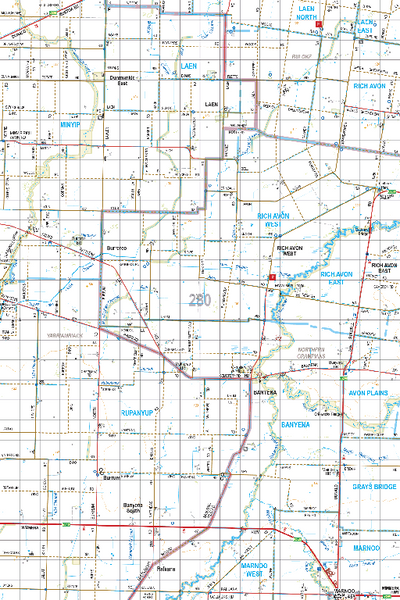 Map 280 - Spatial Vision's Vicmap Book (South West Edition 8, 2025 Update) - 100K Series Preview 1