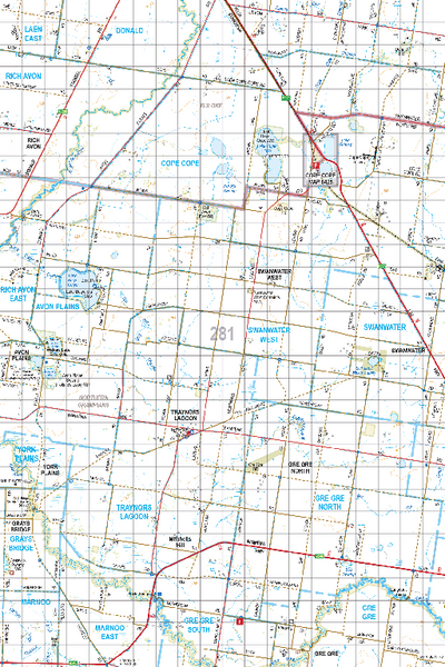 Map 281 - Spatial Vision's Vicmap Book (South West Edition 8, 2025 Update) - 100K Series Preview 1
