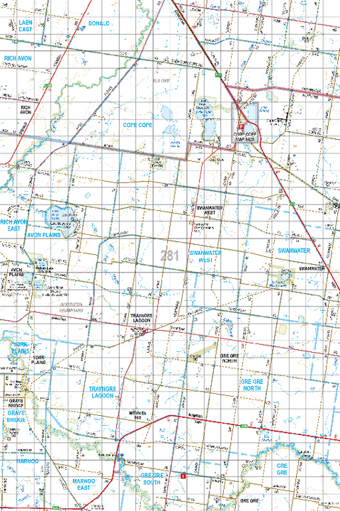 Map 281 - Spatial Vision's Vicmap Book (South West Edition 8, 2025 Update) - 100K Series Preview 1