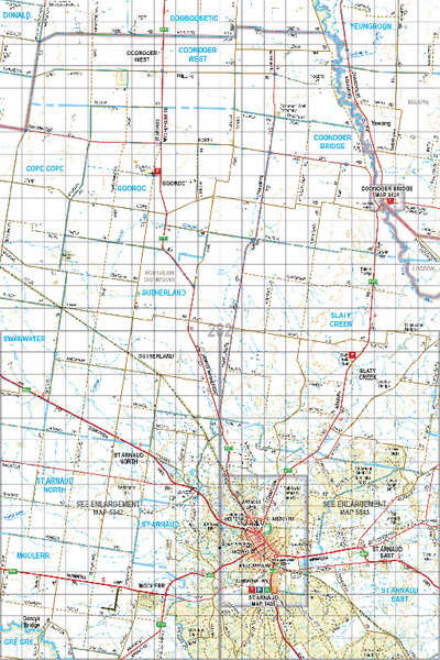 Map 282 - Spatial Vision's Vicmap Book (South West Edition 8, 2025 Update) - 100K Series Preview 1