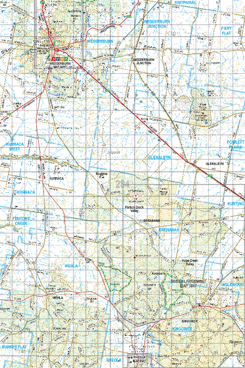 Map 284 - Spatial Vision's Vicmap Book (South West Edition 8, 2025 Update) - 100K Series Preview 1