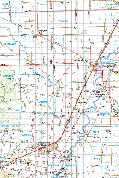 Map 288 - Spatial Vision's Vicmap Book (North East Edition 8, 2025) - 100K Series Preview 1