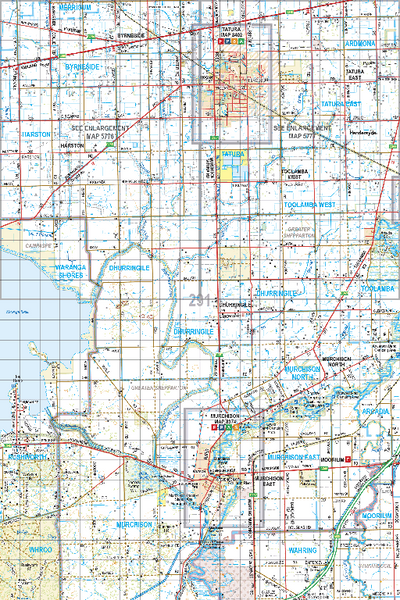 Map 291 - Spatial Vision's Vicmap Book (North East Edition 8, 2025) - 100K Series Preview 1