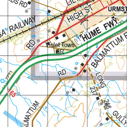 Map 293 - Spatial Vision's Vicmap Book (North East Edition 8, 2025) - 100K Series Preview 3