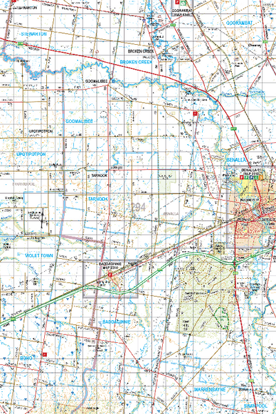 Map 294 - Spatial Vision's Vicmap Book (North East Edition 8, 2025) - 100K Series Preview 1