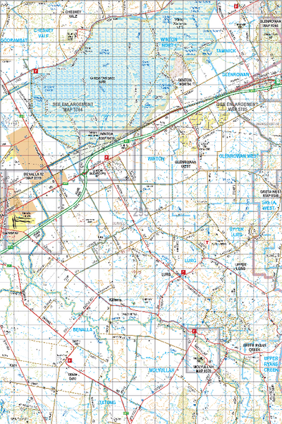 Map 295 - Spatial Vision's Vicmap Book (North East Edition 8, 2025) - 100K Series Preview 1