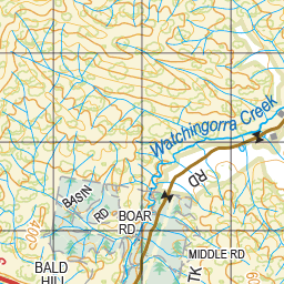 Map 301 - Spatial Vision's Vicmap Book (North East Edition 8, 2025) - 100K Series Preview 3