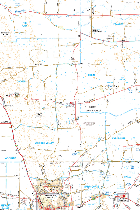 Map 306 - Spatial Vision's Vicmap Book (South West Edition 8, 2025 Update) - 100K Series Preview 1
