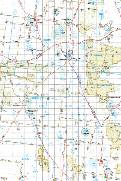 Map 308 - Spatial Vision's Vicmap Book (South West Edition 8, 2025 Update) - 100K Series Preview 1