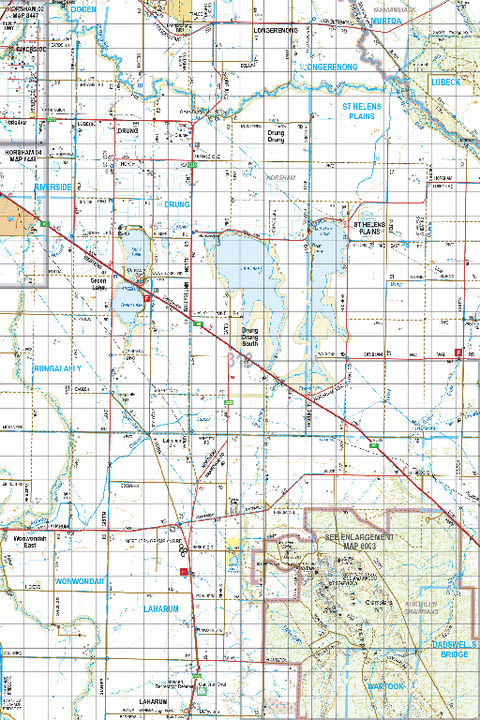 Map 313 - Spatial Vision's Vicmap Book (South West Edition 8, 2025 Update) - 100K Series Preview 1