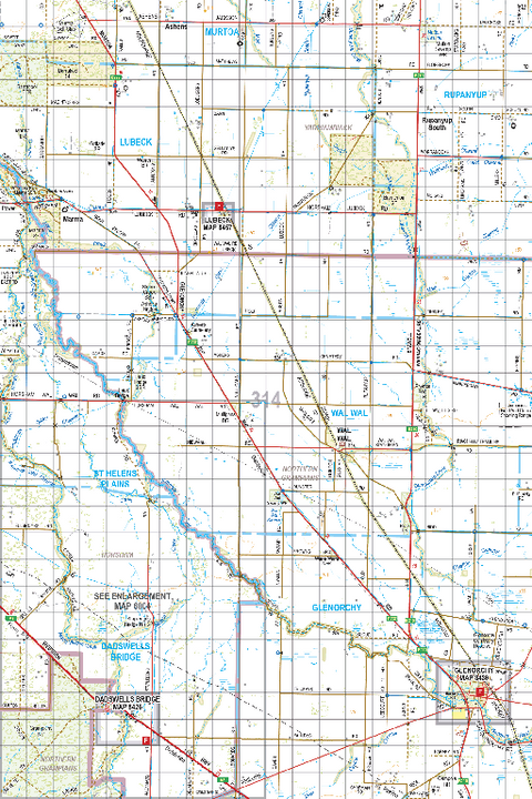 Map 314 - Spatial Vision's Vicmap Book (South West Edition 8, 2025 Update) - 100K Series Preview 1