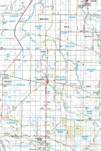 Map 315 - Spatial Vision's Vicmap Book (South West Edition 8, 2025 Update) - 100K Series Preview 1