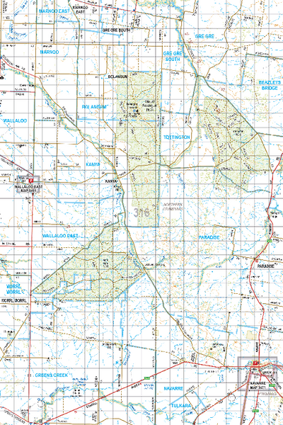 Map 316 - Spatial Vision's Vicmap Book (South West Edition 8, 2025 Update) - 100K Series Preview 1