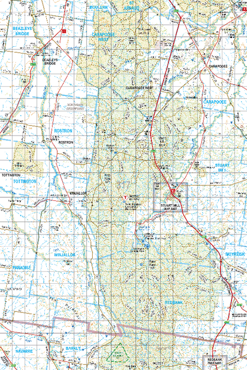 Map 317 - Spatial Vision's Vicmap Book (South West Edition 8, 2025 Update) - 100K Series Preview 1