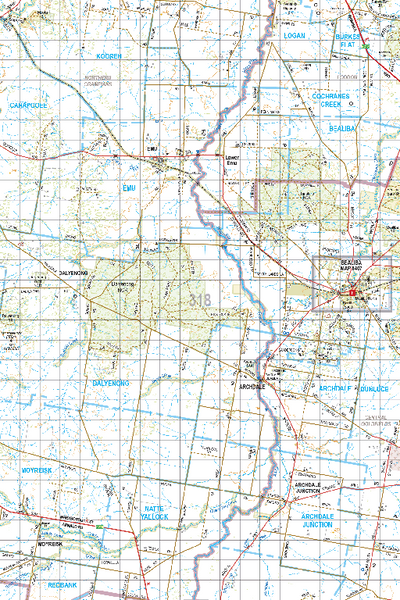 Map 318 - Spatial Vision's Vicmap Book (South West Edition 8, 2025 Update) - 100K Series Preview 1