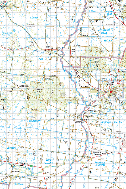 Map 318 - Spatial Vision's Vicmap Book (South West Edition 8, 2025 Update) - 100K Series Preview 1