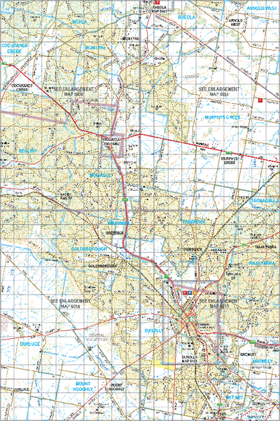 Map 319 - Spatial Vision's Vicmap Book (South West Edition 8, 2025 Update) - 100K Series Preview 1