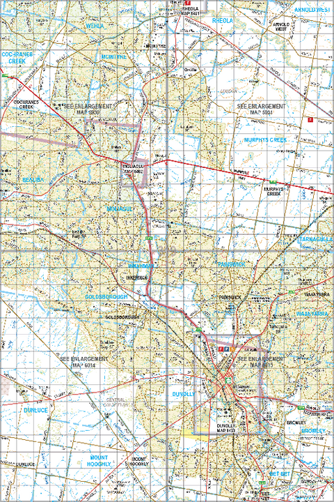 Map 319 - Spatial Vision's Vicmap Book (South West Edition 8, 2025 Update) - 100K Series Preview 1