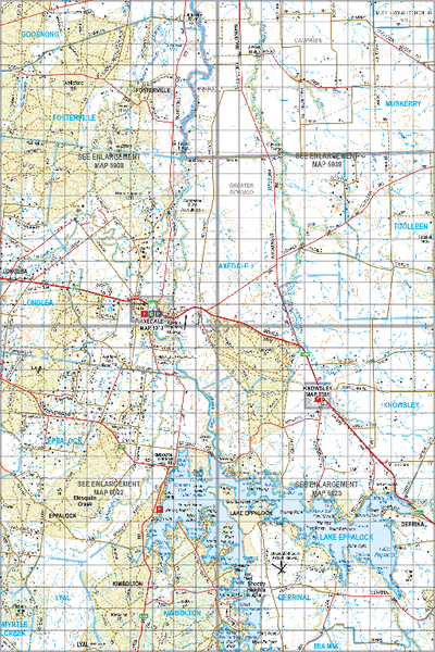 Map 323 - Spatial Vision's Vicmap Book (North East Edition 8, 2025) - 100K Series Preview 1