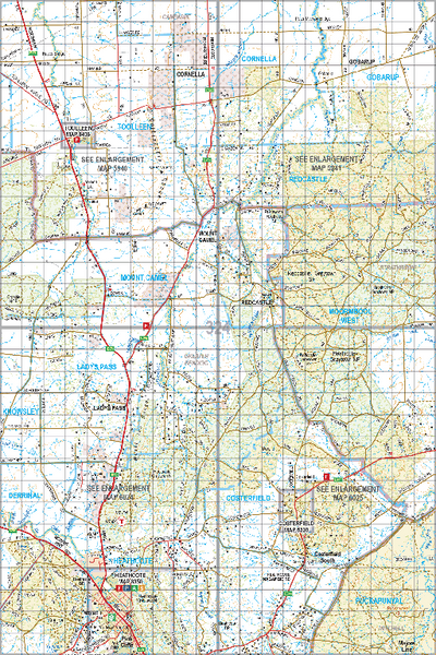 Map 324 - Spatial Vision's Vicmap Book (North East Edition 8, 2025) - 100K Series Preview 1