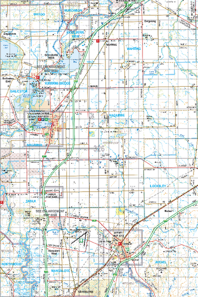 Map 326 - Spatial Vision's Vicmap Book (North East Edition 8, 2025) - 100K Series Preview 1
