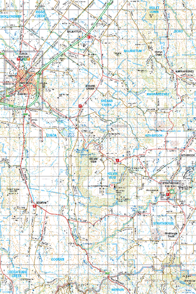 Map 328 - Spatial Vision's Vicmap Book (North East Edition 8, 2025) - 100K Series Preview 1