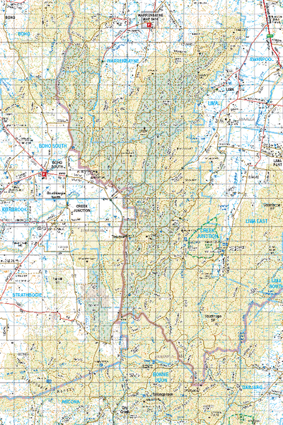 Map 329 - Spatial Vision's Vicmap Book (North East Edition 8, 2025) - 100K Series Preview 1