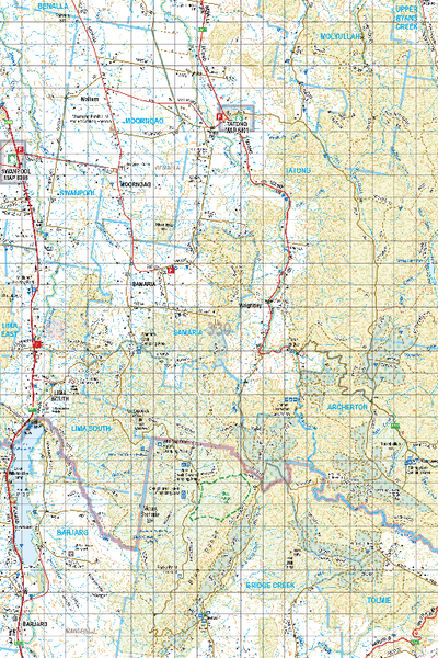 Map 330 - Spatial Vision's Vicmap Book (North East Edition 8, 2025) - 100K Series Preview 1