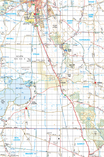Map 343 - Spatial Vision's Vicmap Book (South West Edition 8, 2025 Update) - 100K Series Preview 1