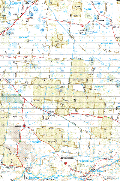 Map 346 - Spatial Vision's Vicmap Book (South West Edition 8, 2025 Update) - 100K Series Preview 1