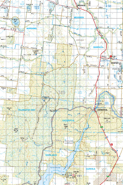 Map 349 - Spatial Vision's Vicmap Book (South West Edition 8, 2025 Update) - 100K Series Preview 1