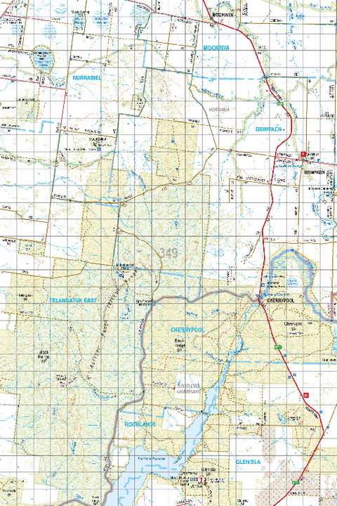Map 349 - Spatial Vision's Vicmap Book (South West Edition 8, 2025 Update) - 100K Series Preview 1