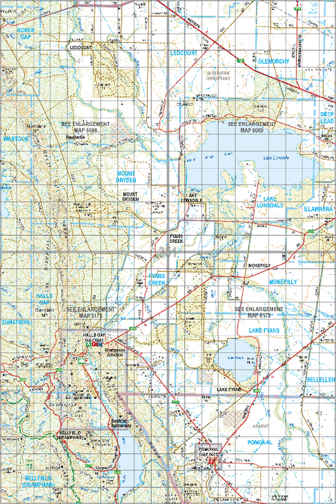Map 351 - Spatial Vision's Vicmap Book (South West Edition 8, 2025 Update) - 100K Series Preview 1