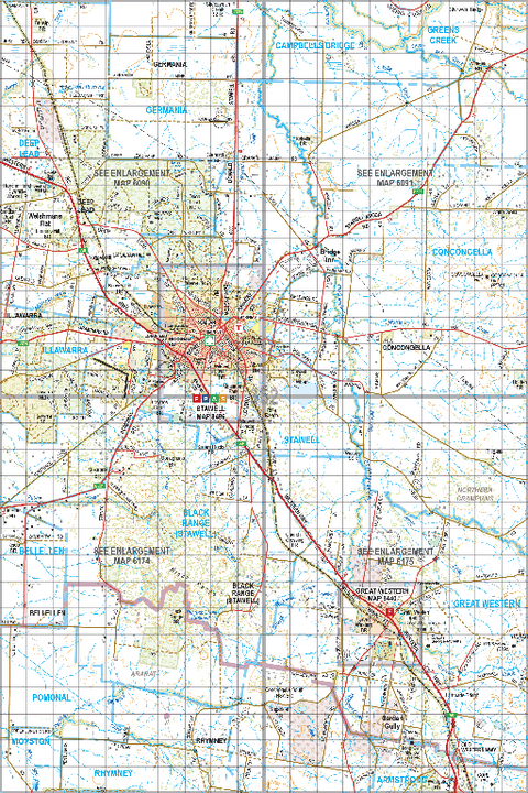 Map 352 - Spatial Vision's Vicmap Book (South West Edition 8, 2025 Update) - 100K Series Preview 1