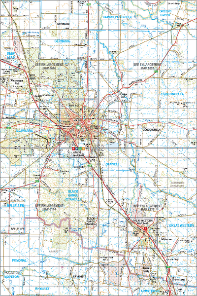 Map 352 - Spatial Vision's Vicmap Book (South West Edition 8, 2025 Update) - 100K Series Preview 1