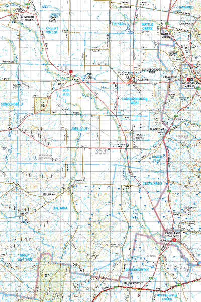 Map 353 - Spatial Vision's Vicmap Book (South West Edition 8, 2025 Update) - 100K Series Preview 1