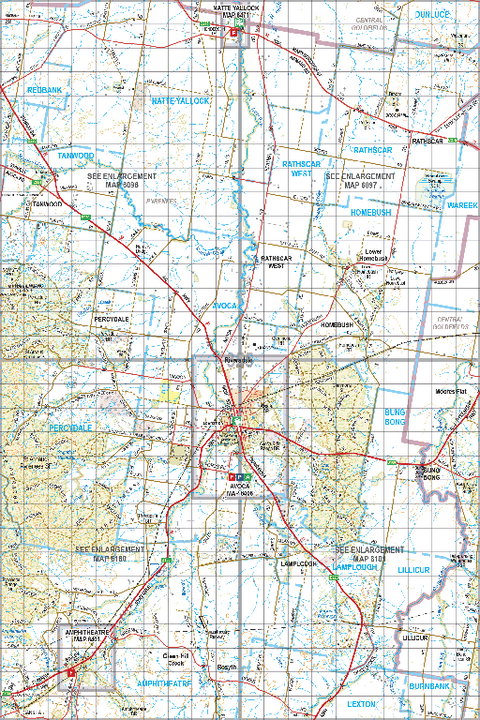 Map 355 - Spatial Vision's Vicmap Book (South West Edition 8, 2025 Update) - 100K Series Preview 1