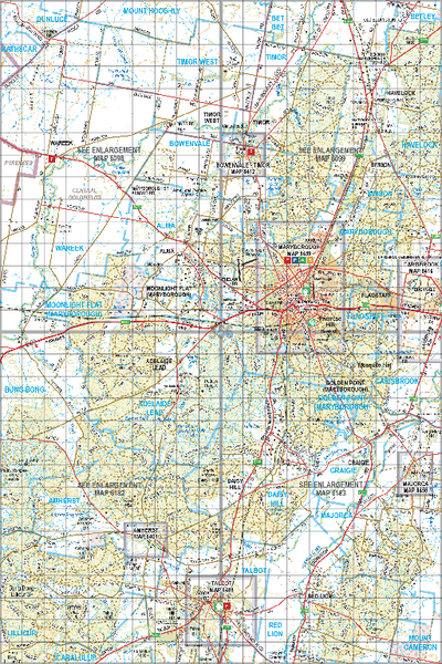 Map 356 - Spatial Vision's Vicmap Book (South West Edition 8, 2025 Update) - 100K Series Preview 1