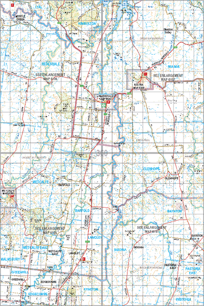 Map 360 - Spatial Vision's Vicmap Book (North East Edition 8, 2025) - 100K Series Preview 1