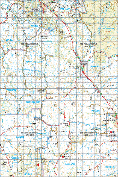 Map 361 - Spatial Vision's Vicmap Book (North East Edition 8, 2025) - 100K Series Preview 1