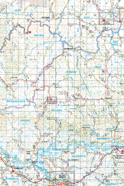 Map 364 - Spatial Vision's Vicmap Book (North East Edition 8, 2025) - 100K Series Preview 1
