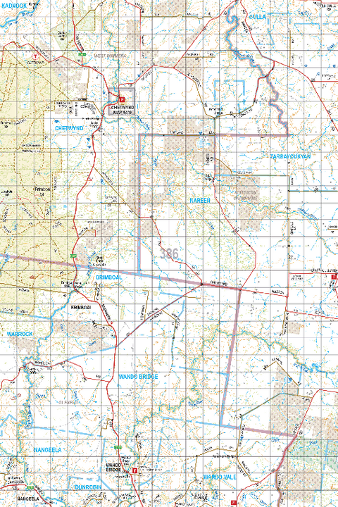 Map 386 - Spatial Vision's Vicmap Book (South West Edition 8, 2025 Update) - 100K Series Preview 1