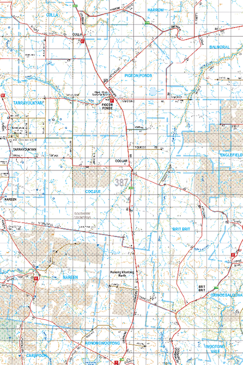 Map 387 - Spatial Vision's Vicmap Book (South West Edition 8, 2025 Update) - 100K Series Preview 1