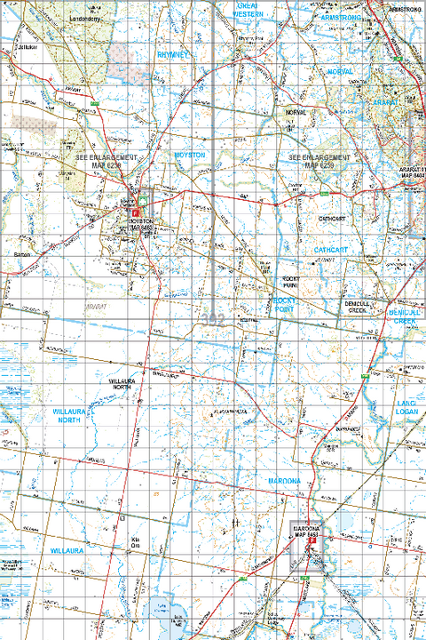 Map 392 - Spatial Vision's Vicmap Book (South West Edition 8, 2025 Update) - 100K Series Preview 1