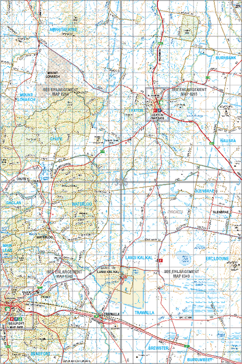 Map 395 - Spatial Vision's Vicmap Book (South West Edition 8, 2025 Update) - 100K Series Preview 1