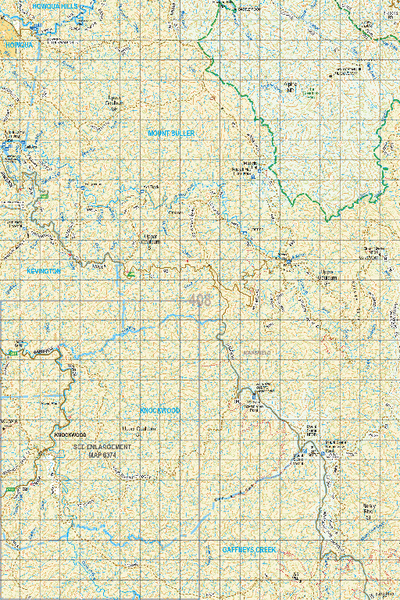 Map 408 - Spatial Vision's Vicmap Book (North East Edition 8, 2025) - 100K Series Preview 1