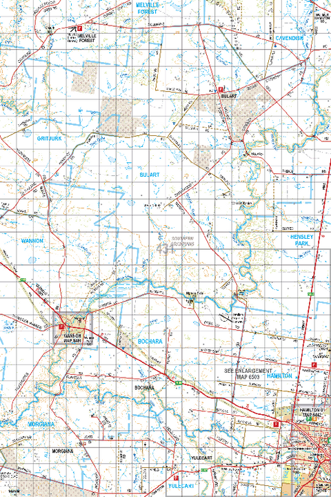 Map 431 - Spatial Vision's Vicmap Book (South West Edition 8, 2025 Update) - 100K Series Preview 1