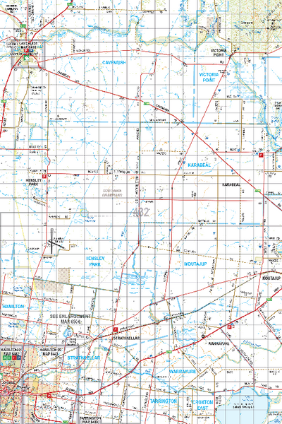 Map 432 - Spatial Vision's Vicmap Book (South West Edition 8, 2025 Update) - 100K Series Preview 1