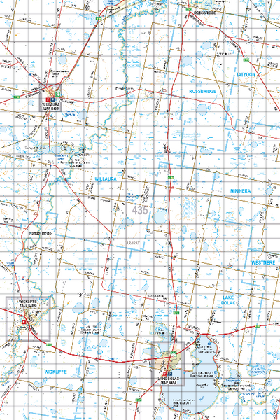 Map 435 - Spatial Vision's Vicmap Book (South West Edition 8, 2025 Update) - 100K Series Preview 1